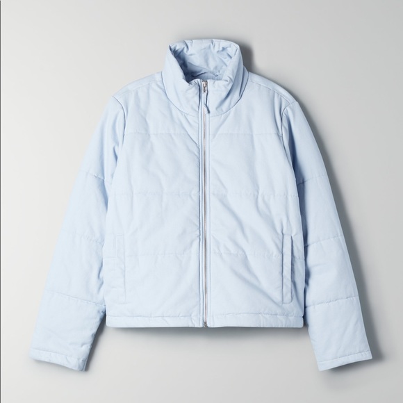 Aritzia Sunday Best Baby Blue Puffer Jacket Size M - Picture 6 of 8